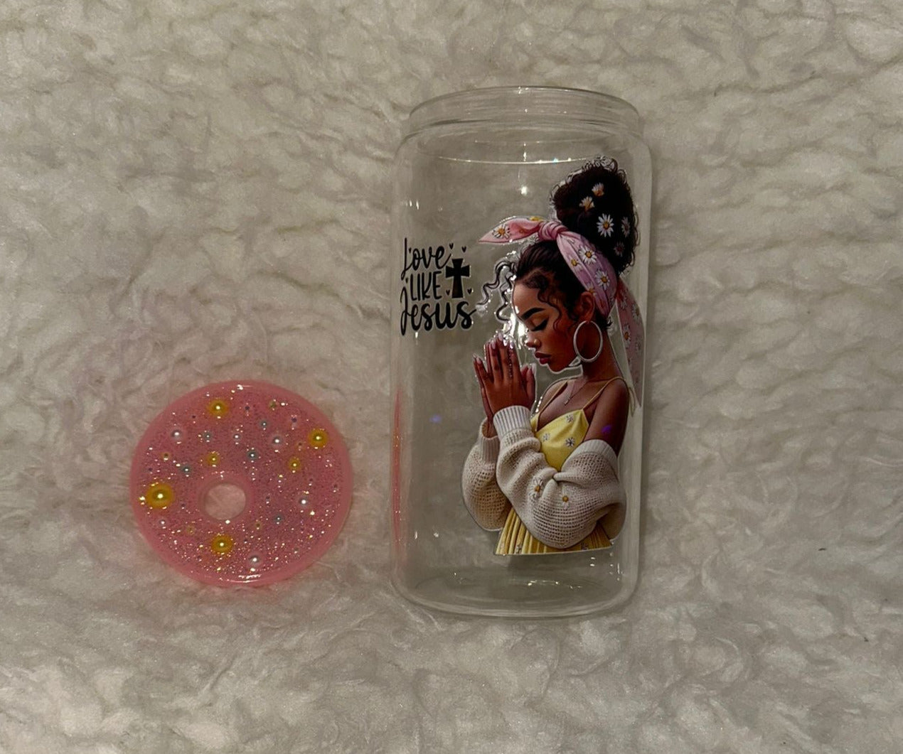 Faithfully You – Praying Woman Tumbler